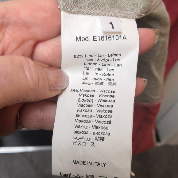 Oblique Creations Linen Dress, Sz 8 - Picture 9 of 14